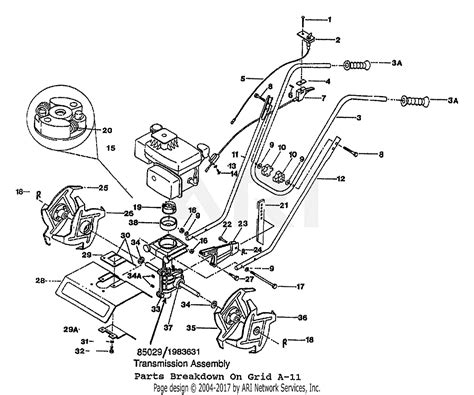 parts for troy bilt tiller